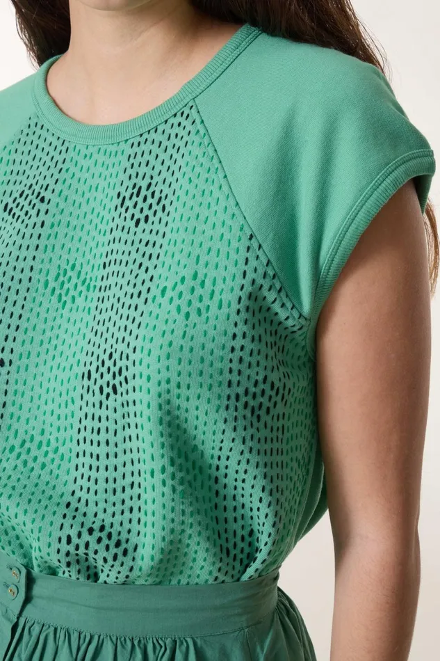 Sweatshirts Women Leon and Harper Sirop Kanta Sweatshirt Celadon