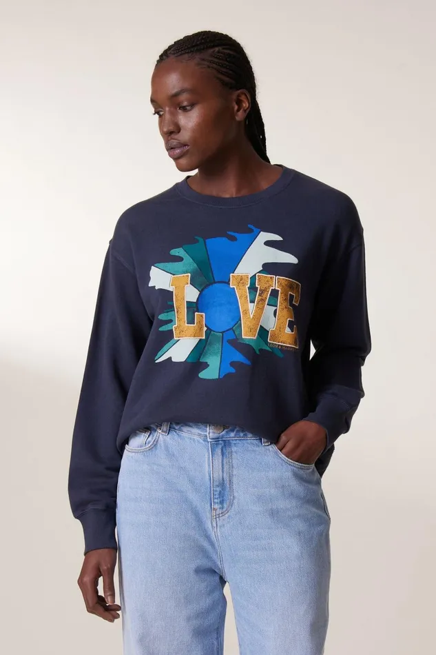 Sweatshirts Women Leon and Harper Sortie Lve Sweatshirt Carbone