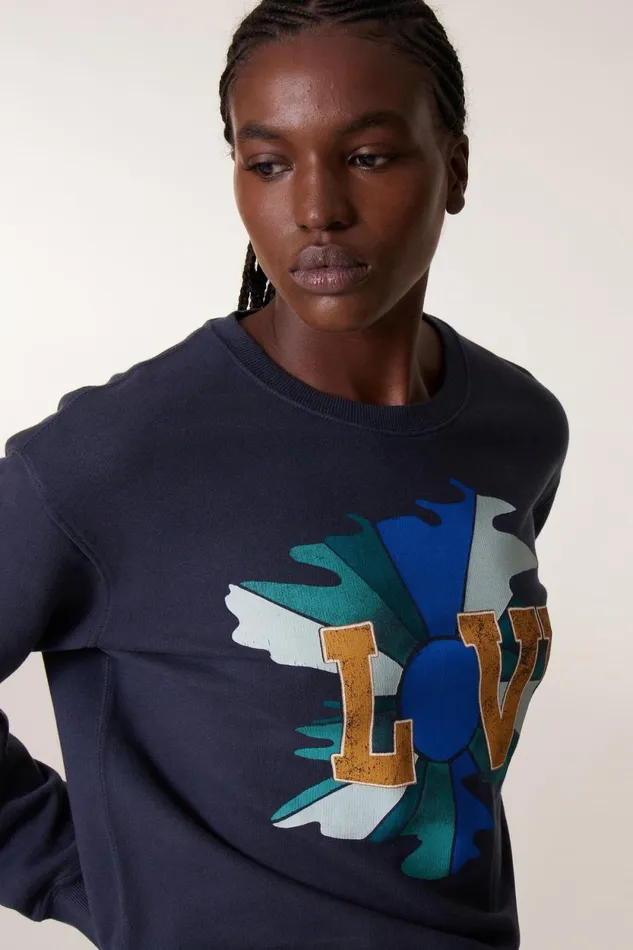 Sweatshirts Women Leon and Harper Sortie Lve Sweatshirt Carbone