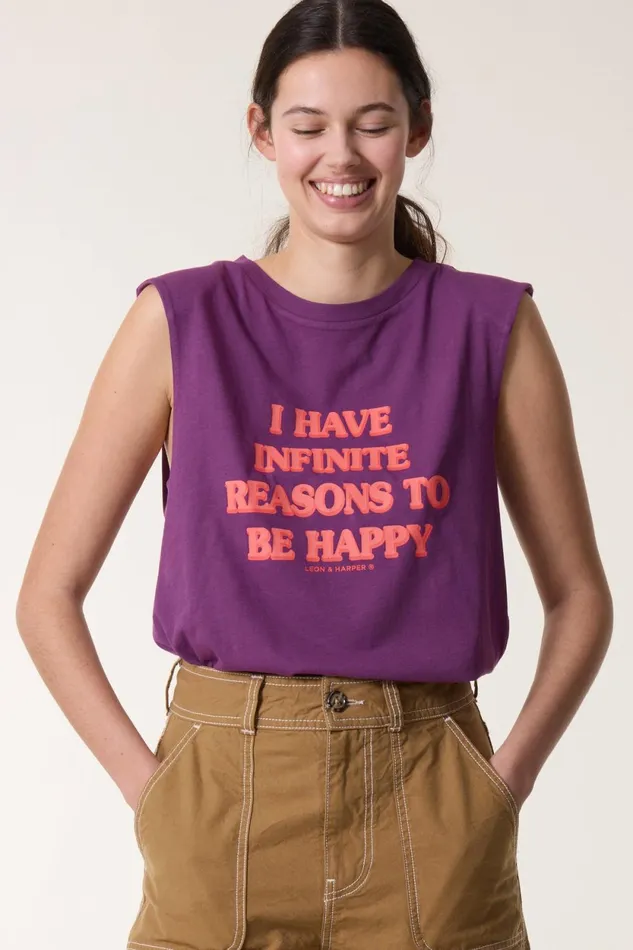 TShirts and Tops Women Leon and Harper Dode Ideas Tank Top Purple