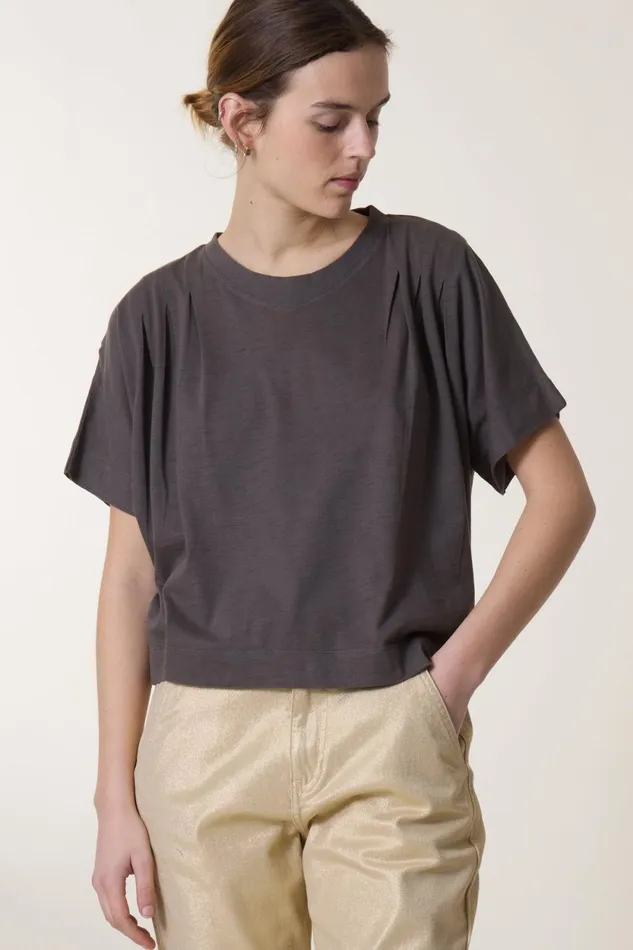 TShirts and Tops Women Leon and Harper Timao1 Plain Tshirt Carbone