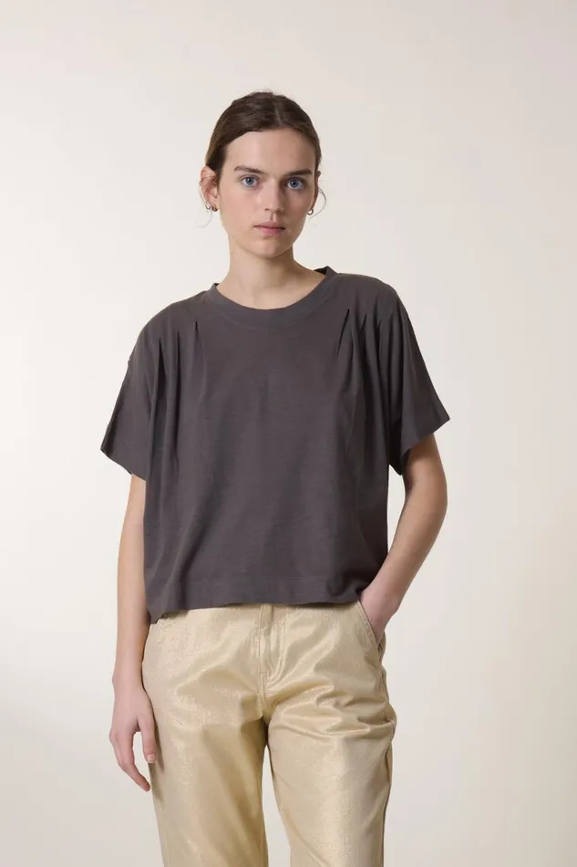 TShirts and Tops Women Leon and Harper Timao1 Plain Tshirt Carbone