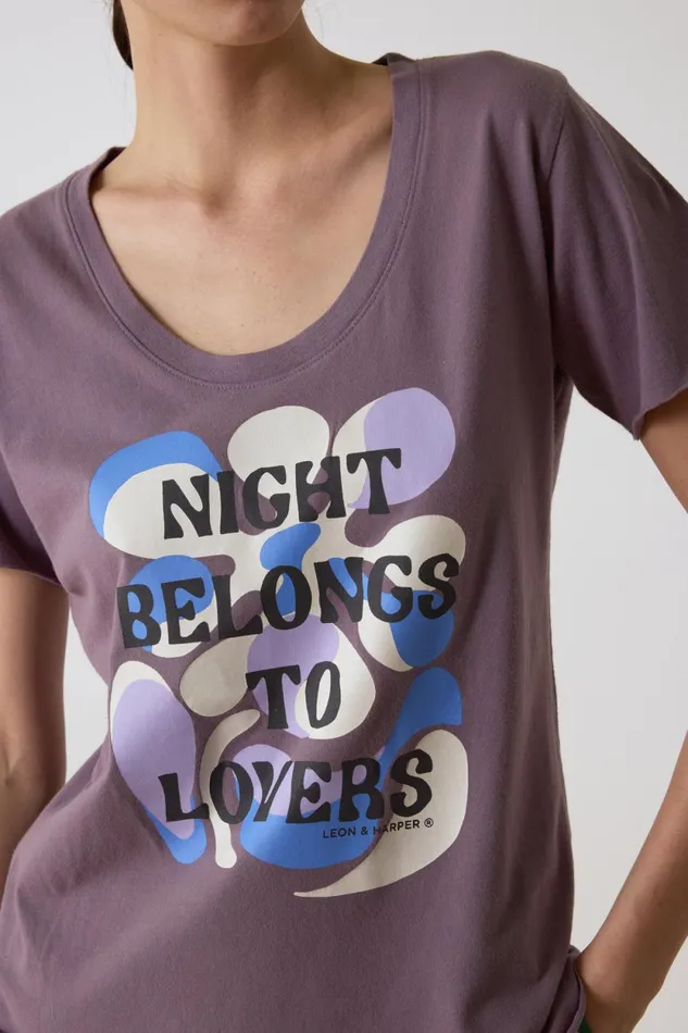TShirts and Tops Women Leon and Harper Tizia Night TShirt Iris
