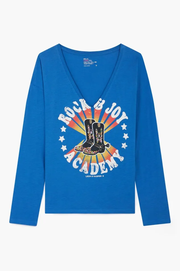 TShirts and Tops Women Leon and Harper Tomy Academy TShirt Blue