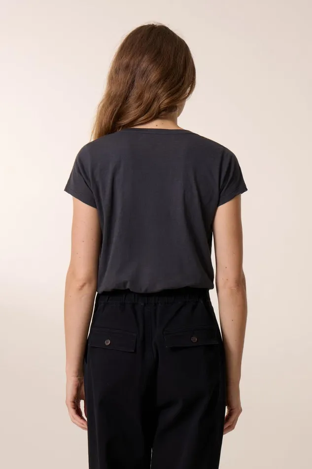 TShirts and Tops Women Leon and Harper Tonton Brodery TShirt Carbone