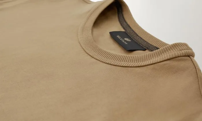 TShirts Men Belstaff Centenary Sleeve Logo TShirt British Khaki