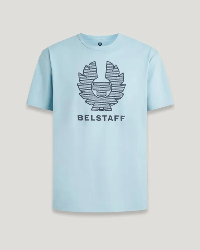 TShirts Men Belstaff Hex Phoenix TShirt Skyline Blue