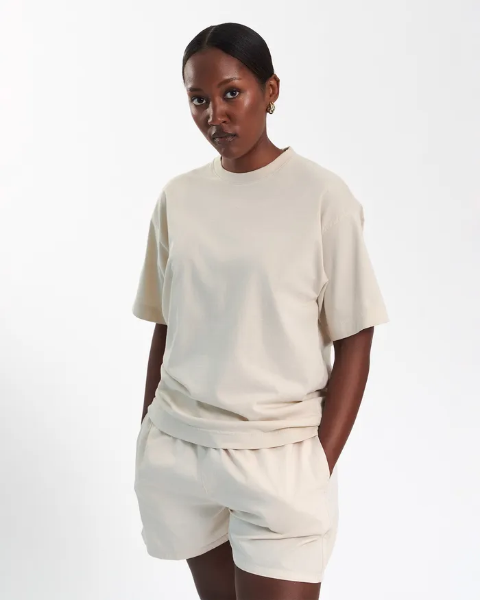TShirts Oversized Organic TShirt 8211 Ivory White Colorfulstandard Women