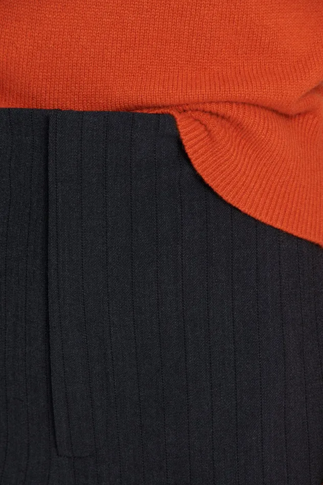 TAILORED STRIPE TROUSER CHARCOAL Women Trousers Scanlan Theodore TAILORED STRIPE TROUSER CHARCOAL Women Trousers Scanlan Theodore