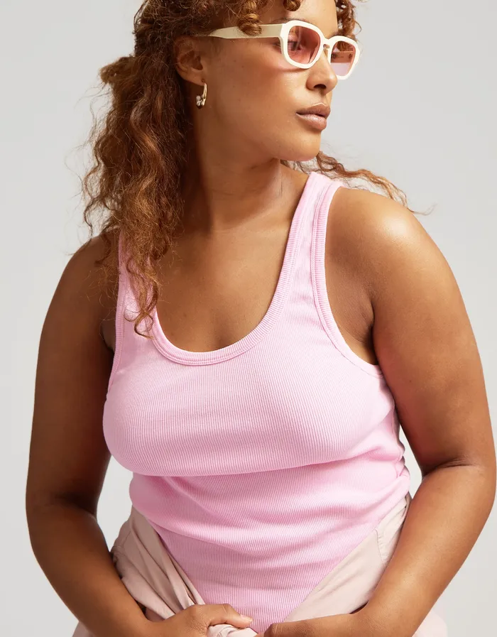 Tank Tops Colorfulstandard Women Women Organic Rib Tank Top 8211 Sahara Camel