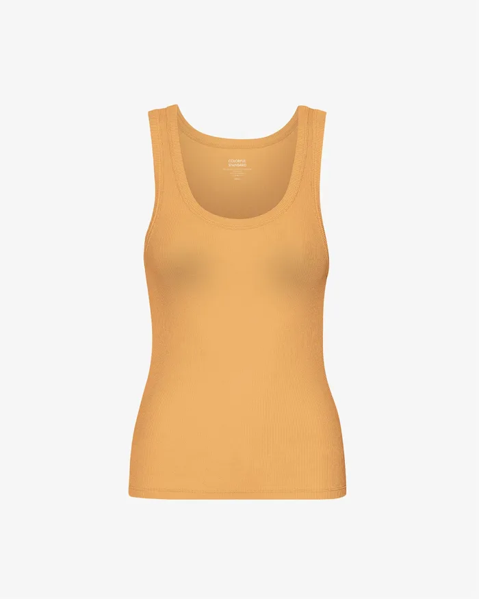 Tank Tops Women Organic Rib Tank Top 8211 Sandstone Orange Colorfulstandard Women