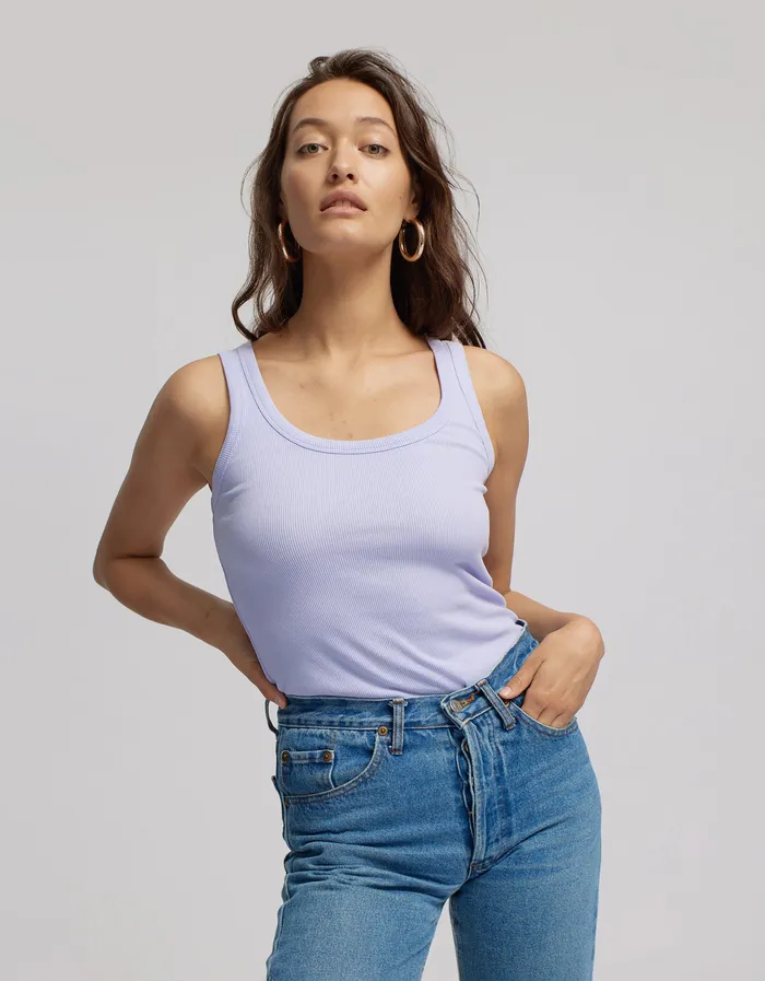 Tank Tops Women Organic Rib Tank Top 8211 Sandstone Orange Colorfulstandard Women