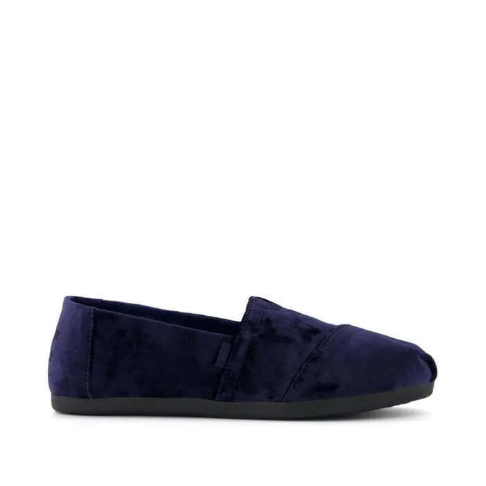 Toms Alpargatas Alpargata Cloudbound Navy Crushed Velvet 8211 Women