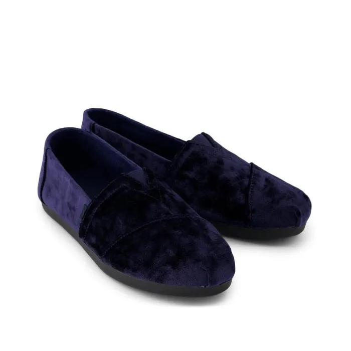Toms Alpargatas Alpargata Cloudbound Navy Crushed Velvet 8211 Women Toms Alpargatas Alpargata Cloudbound Navy Crushed Velvet 8211 Women