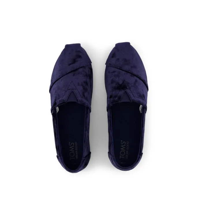 Toms Alpargatas Alpargata Cloudbound Navy Crushed Velvet 8211 Women Toms Alpargatas Alpargata Cloudbound Navy Crushed Velvet 8211 Women
