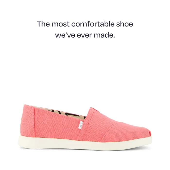 Toms Alpargatas Alpargata Plus Pink Heritage Canvas 8211 Women