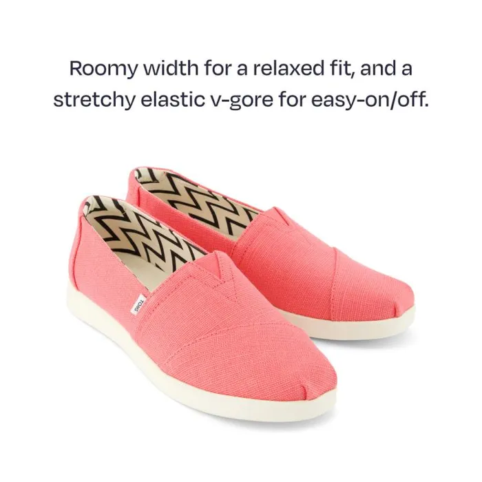 Toms Alpargatas Alpargata Plus Pink Heritage Canvas 8211 Women Toms Alpargatas Alpargata Plus Pink Heritage Canvas 8211 Women