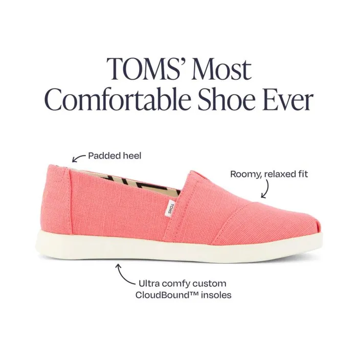Toms Alpargatas Alpargata Plus Pink Heritage Canvas 8211 Women Toms Alpargatas Alpargata Plus Pink Heritage Canvas 8211 Women