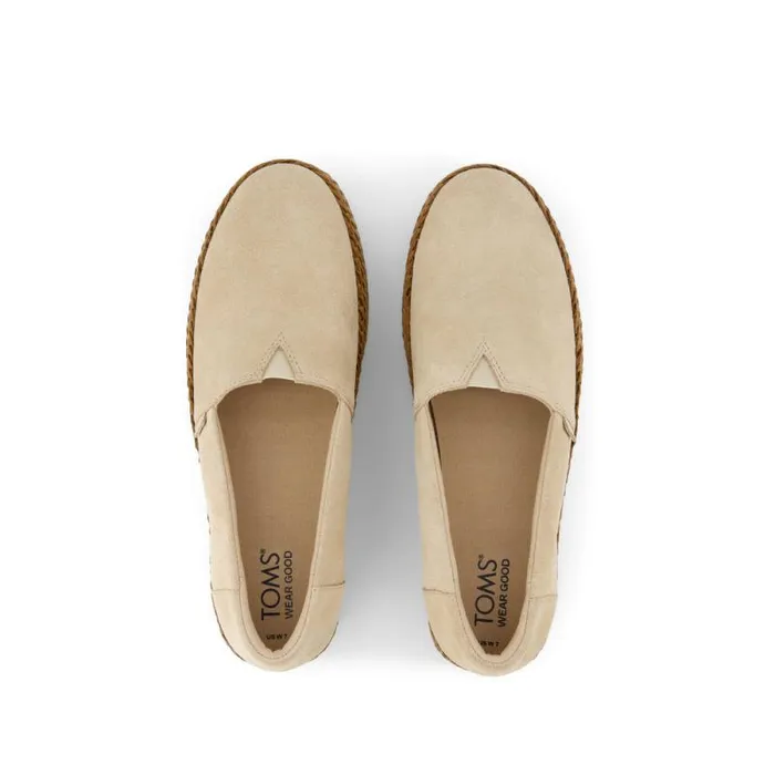 Toms Alpargatas Valencia Platform Espadrille Oatmeal Suede 8211 Women
