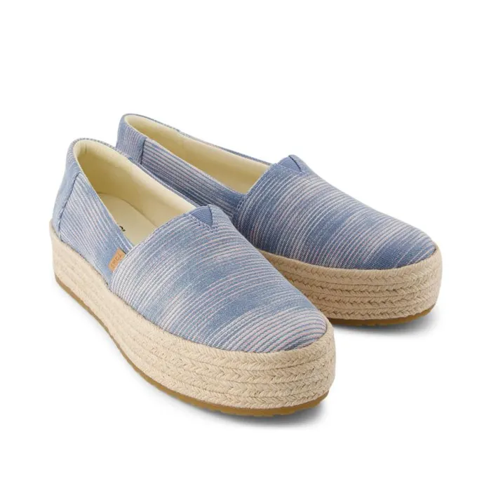 Toms Alpargatas Valencia Platform Espadrille Pastel Blue Novelty Denim 8211 Women Toms Alpargatas Valencia Platform Espadrille Pastel Blue Novelty Denim 8211 Women