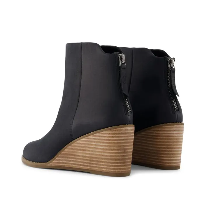 Toms Boots and Booties Casey Ankle Boot Black Leather 8211 Women Toms Boots and Booties Casey Ankle Boot Black Leather 8211 Women