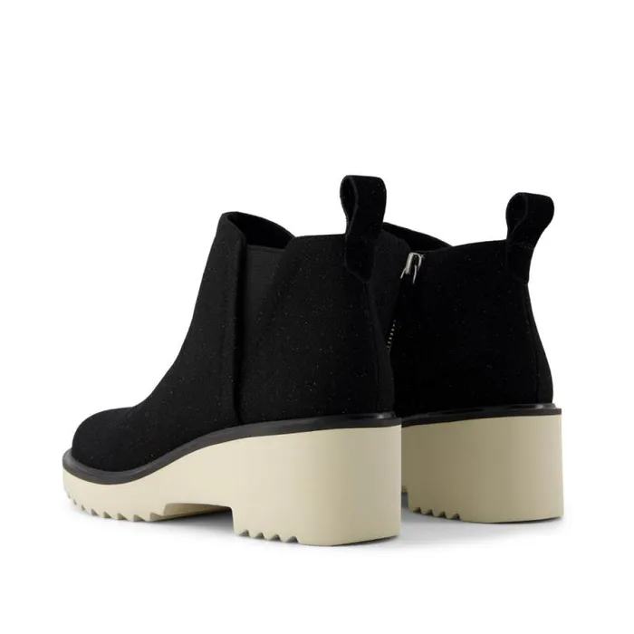 Toms Boots and Booties Maude Wedge Boot Shimmer Black 8211 Women Toms Boots and Booties Maude Wedge Boot Shimmer Black 8211 Women
