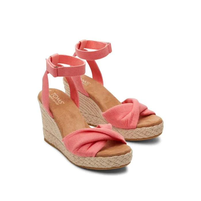 Toms Espadrilles Marisela Wedge Sandal Shell Pink 8211 Women Toms Espadrilles Marisela Wedge Sandal Shell Pink 8211 Women