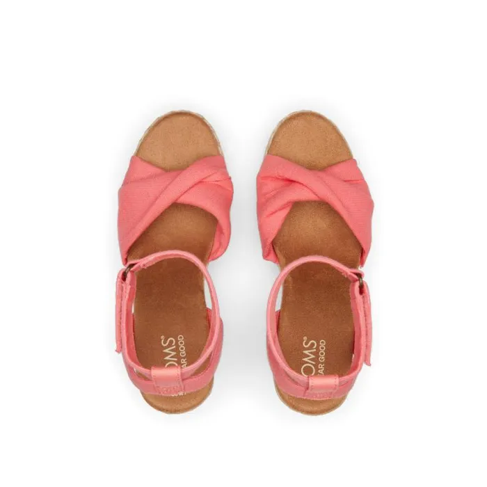 Toms Espadrilles Marisela Wedge Sandal Shell Pink 8211 Women Toms Espadrilles Marisela Wedge Sandal Shell Pink 8211 Women