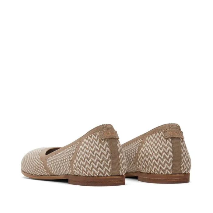 Toms Flats and Loafers Jutti Neat Flat Taupe Knit 8211 Women Toms Flats and Loafers Jutti Neat Flat Taupe Knit 8211 Women