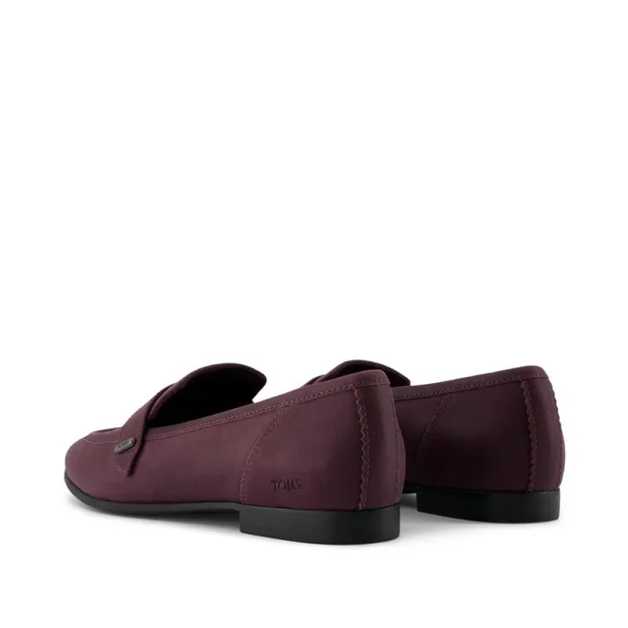Toms Flats and Loafers Lynette Loafer Blackberry Leather 8211 Women Toms Flats and Loafers Lynette Loafer Blackberry Leather 8211 Women