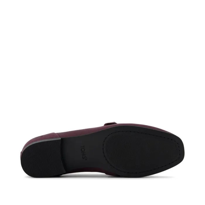 Toms Flats and Loafers Lynette Loafer Blackberry Leather 8211 Women Toms Flats and Loafers Lynette Loafer Blackberry Leather 8211 Women