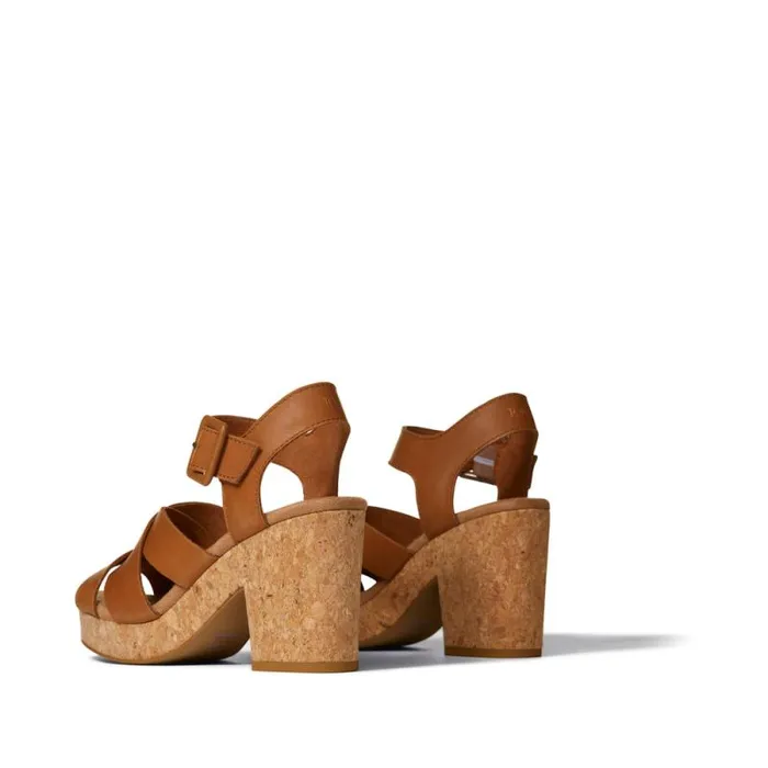 Toms Heels and Wedges Ava Sandal Tan Brown 8211 Women Toms Heels and Wedges Ava Sandal Tan Brown 8211 Women