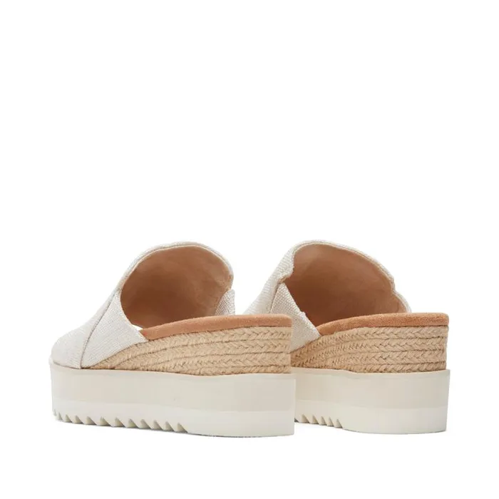 Toms Mules and Slides Diana Mule Wedge Sandal Natural Yarn Dye 8211 Women Toms Mules and Slides Diana Mule Wedge Sandal Natural Yarn Dye 8211 Women