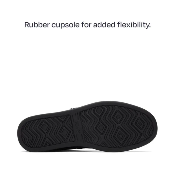 Toms Slip Ons Alp FWD All Black Recycled Cotton Canvas 8211 Men