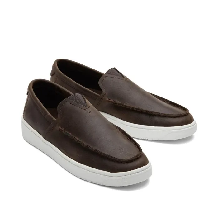 Toms Slip Ons TRVL LITE Loafer Water Resistant Dark Brown 8211 Men