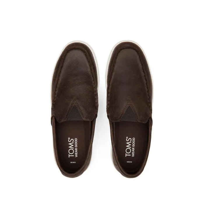 Toms Slip Ons TRVL LITE Loafer Water Resistant Dark Brown 8211 Men