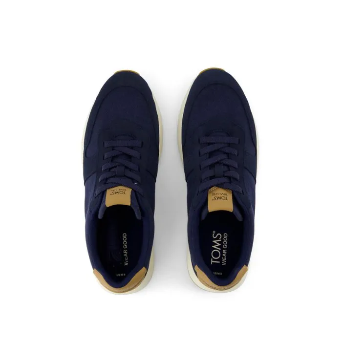 Toms Slip Ons TRVL LITE Retro Runner Sneaker Water Repellent Navy 8211 Men