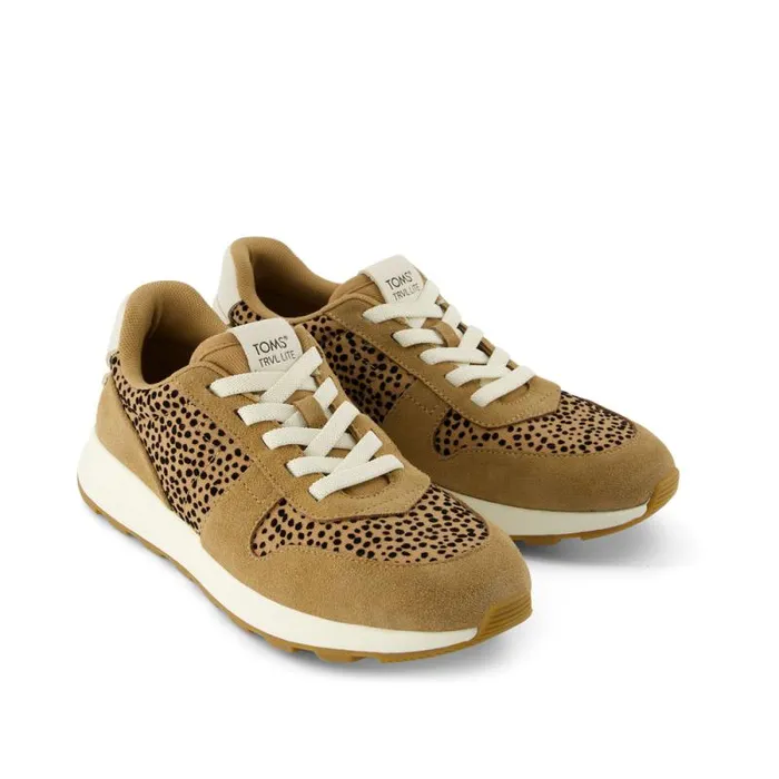 Toms Slip Ons TRVL LITE Retro Runner Sneaker Water Repellent Tan Mini Cheetah 8211 Women Toms Slip Ons TRVL LITE Retro Runner Sneaker Water Repellent Tan Mini Cheetah 8211 Women