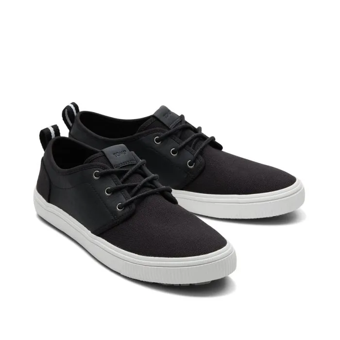 Toms Sneakers Carlo Terrain LaceUp Sneaker Black Leather Water Resistant 8211 Men Toms Sneakers Carlo Terrain LaceUp Sneaker Black Leather Water Resistant 8211 Men