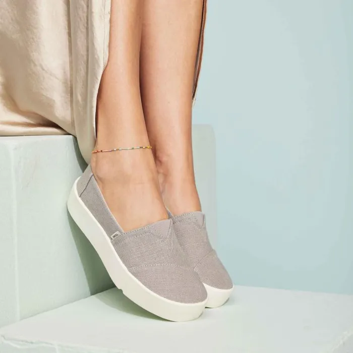 Toms Sneakers Verona Slip On Sneaker Light Grey 8211 Women