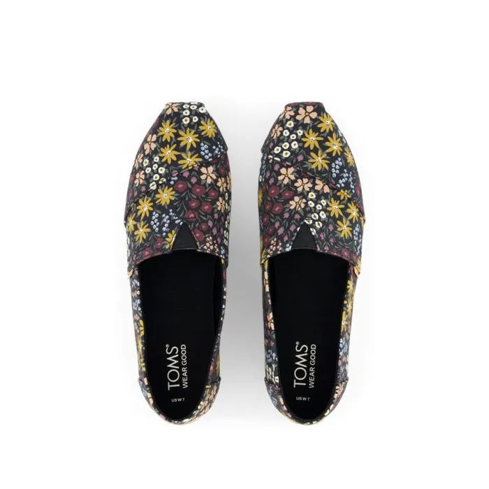 Toms TOMS Classics Alpargata Cloudbound Black Wildflowers 8211 Women