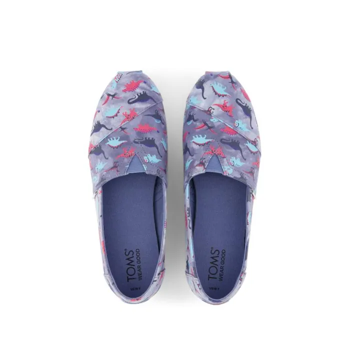 Toms TOMS Classics Alpargata Cloudbound Glow In The Dark Dino Print 8211 Women Toms TOMS Classics Alpargata Cloudbound Glow In The Dark Dino Print 8211 Women