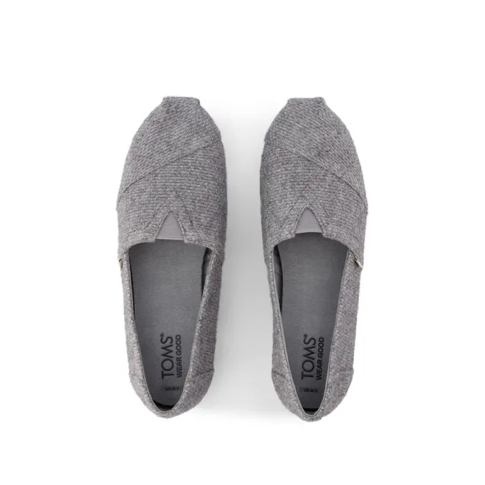 Toms TOMS Classics Alpargata Cloudbound Grey Sparkle Knit 8211 Women