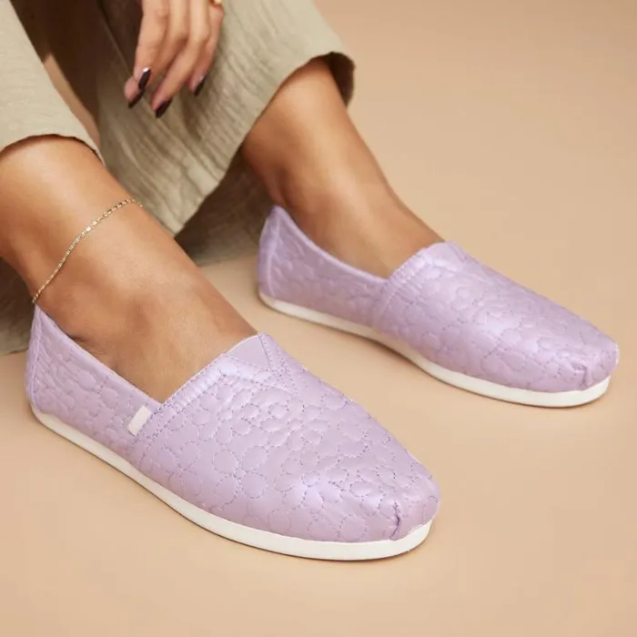 Toms TOMS Classics Alpargata Cloudbound Purple Iridescent Quilted Daisies 8211 Women