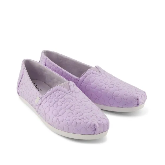 Toms TOMS Classics Alpargata Cloudbound Purple Iridescent Quilted Daisies 8211 Women