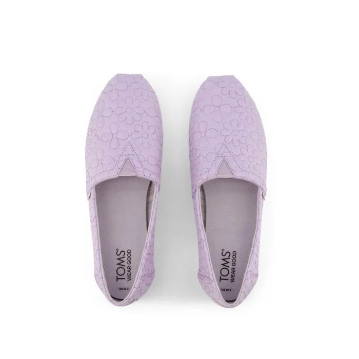 Toms TOMS Classics Alpargata Cloudbound Purple Iridescent Quilted Daisies 8211 Women