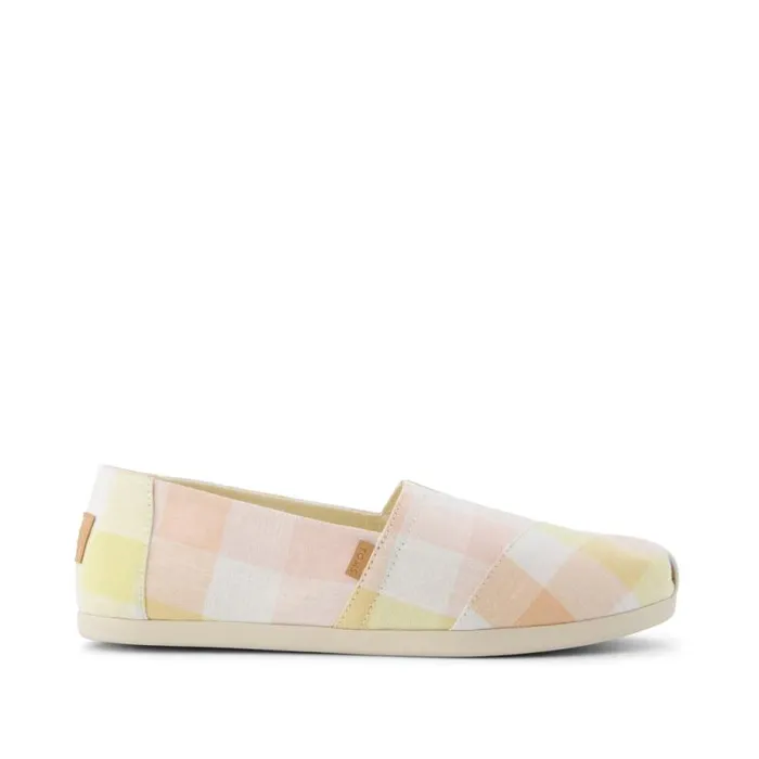 Toms TOMS Classics Alpargata Cloudbound Yellow Picnic Plaid 8211 Women