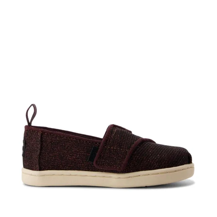 Toms TOMS Classics Alpargata Toddler Shoe Blackberry Sparkle Glitter 8211 KidsWomen