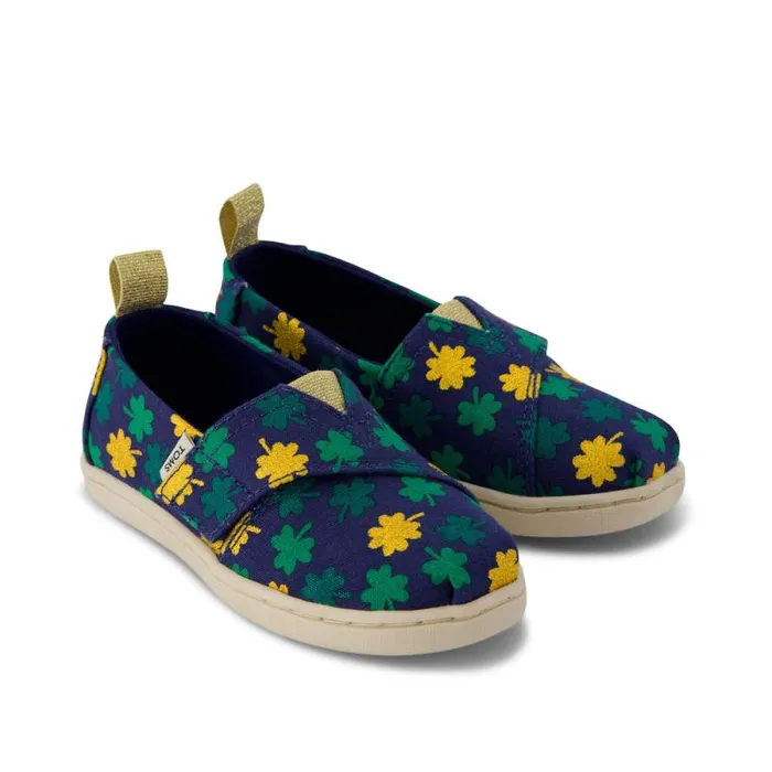 Toms TOMS Classics Alpargata Toddler Shoe Lucky Shimmer Clovers 8211 KidsWomen