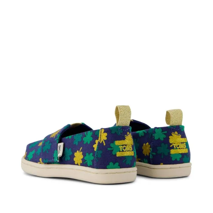 Toms TOMS Classics Alpargata Toddler Shoe Lucky Shimmer Clovers 8211 KidsWomen Toms TOMS Classics Alpargata Toddler Shoe Lucky Shimmer Clovers 8211 KidsWomen